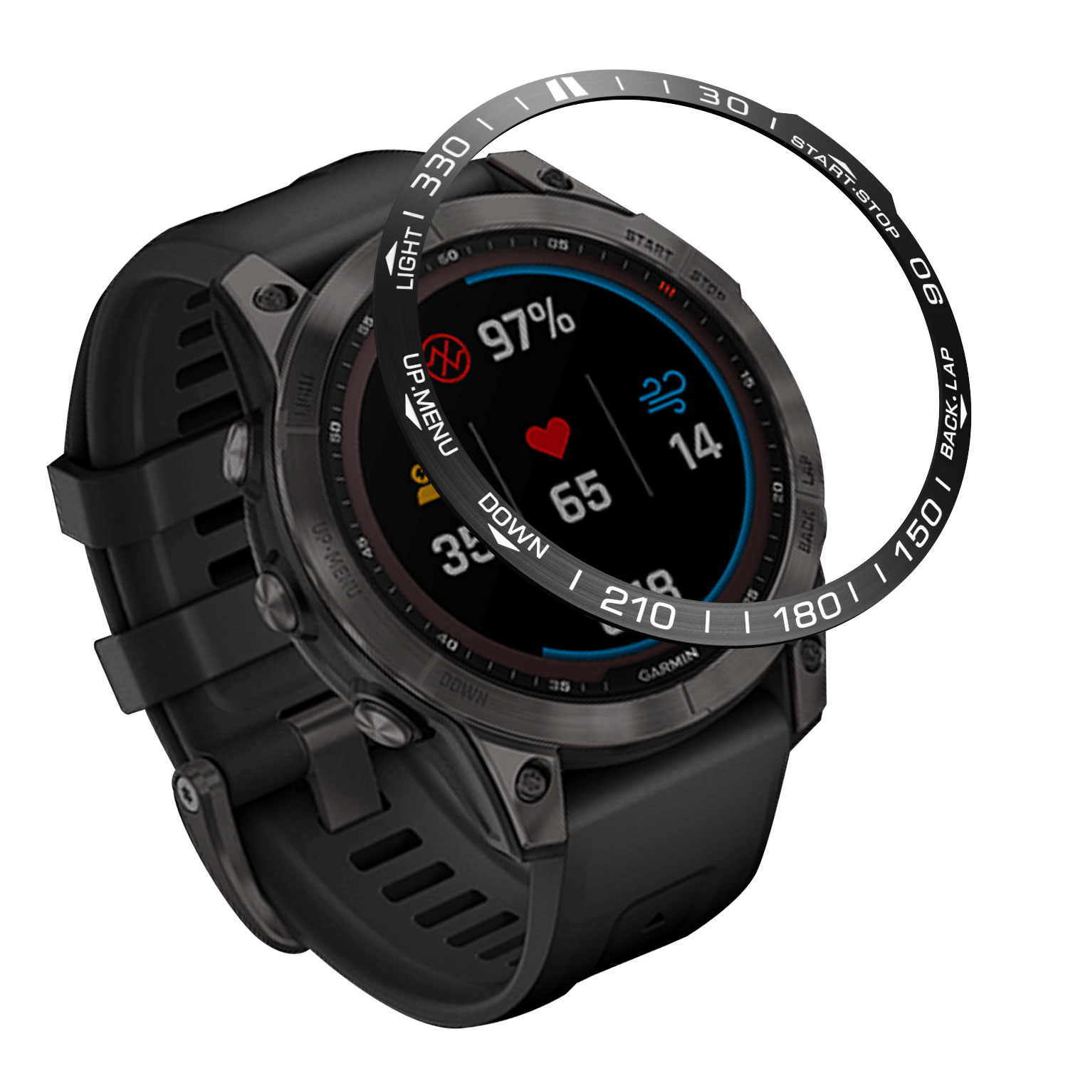 إطار معدني لتصفيف Garmin Fenix - مراجعة Smartwatch Ring Watches وسعره