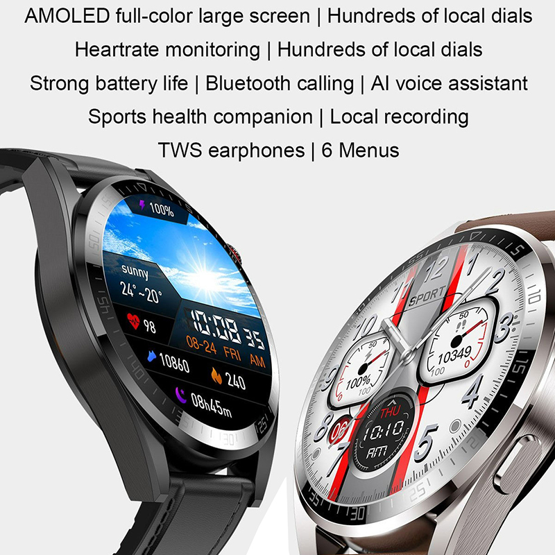ساعة ذكية للياقة البدنية مقاوم - مراجعة Smartwatch Watches For Mens وسعره