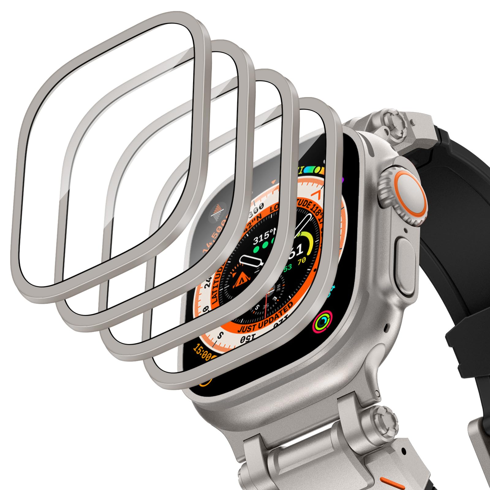Aluminium Alloy Case+Tempered  - مراجعة Smartwatch Watches Gift For Women وسعره