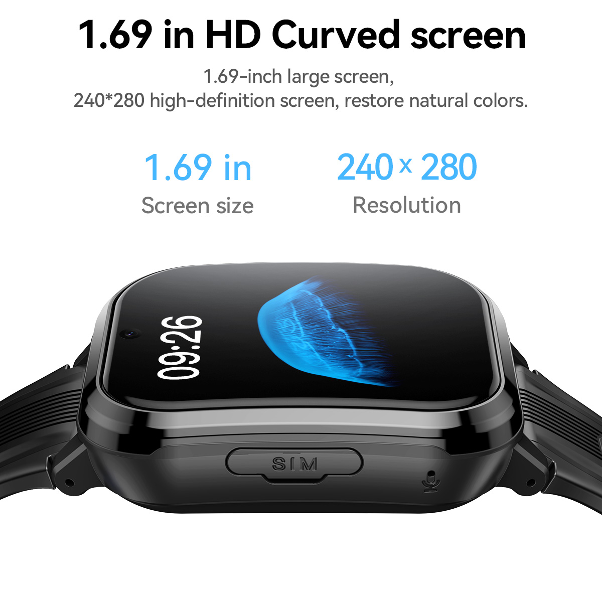 ساعة ذكية للأطفال HOCO Y108 بش - مراجعة Smartwatch Watches For Kid Boy With Alarm وسعره