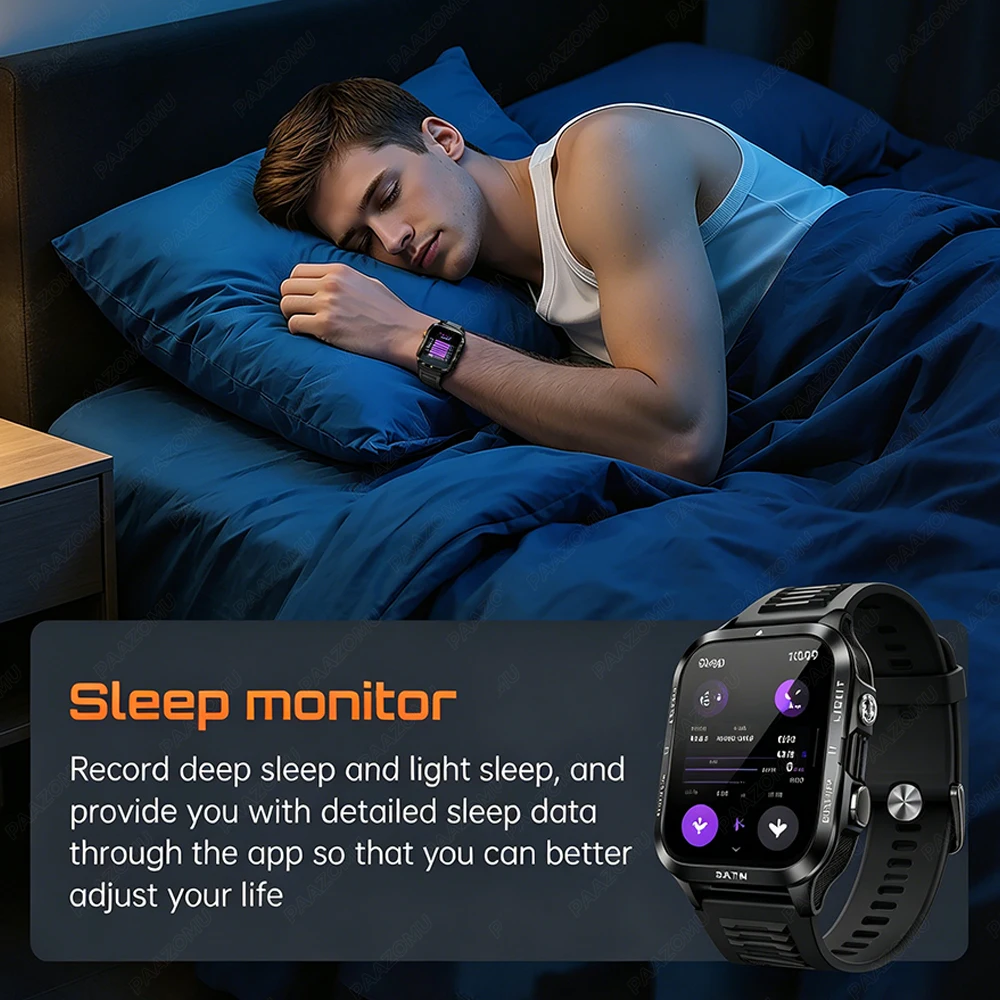 ساعة ذكية عسكرية المستوى للرجا - مراجعة Smartwatch Watches For Mens وسعره
